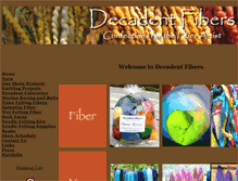 Tablet Screenshot of decadentfibers.com